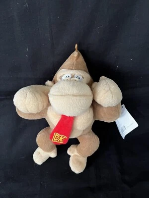 "Figura de peluche Donkey Kong de 10"" - NINTENDO Super Mario - 2020 con licencia - con etiqueta" Foto 1 de 4