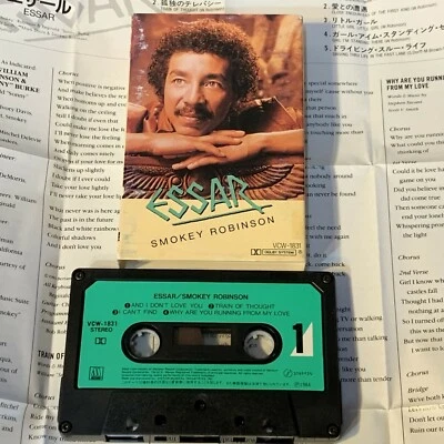 SMOKEY ROBINSON Essar JAPAN CASSETTE TAPE VCW-1831 w/Slip Case + Insert Free S&H - Image 1 of 4