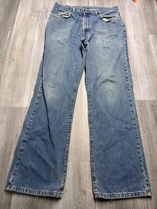 Vintage Polo Ralph Lauren Authentic Dungarees Jeans Mens Size 33x32 Straight Leg - Picture 1 of 13