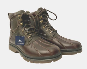 Botas de lluvia para hombre Sperry Top-Sider Watertown Duck talla 11 cuero marrón NUEVAS - Imagen 1 de 8