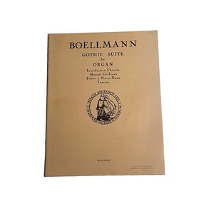Libro de partituras coral introducción Inglaterra suite gótica Boellmann para órgano - Imagen 1 de 4