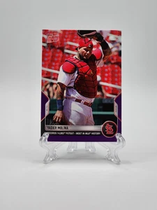 Yadier Molina 07/25 Purple Most Putouts in MLB History Topps Now 2022 343 - Picture 1 of 2