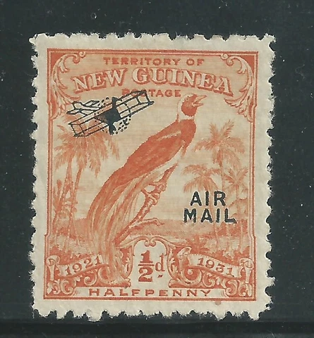 New Guinea Scott # C14 MH Air Mail Single Cover