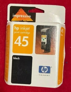 Genuine HP Inkjet 45 Print Cartridge Black - Expired 05/2004 - Factory Sealed - Picture 1 of 4