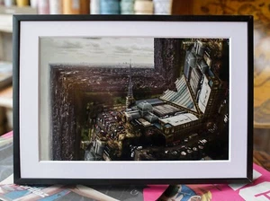 A4 Print - Behind the Alexandra Palace - London View - Aerial Drone Photography - Picture 1 of 3