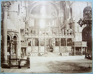 2 ORIGINAL FOTO ALBUM ITALIEN ITALIA INNENRAUM KIRCHE k247 - Bild 1 von 2