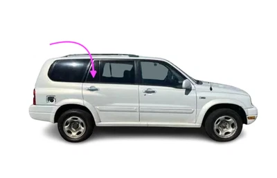 Fits: 2001-2006 Suzuki Grand Vitara (XL-7 Only) Rear Passenger Vent Window Glass - Image 1 of 4