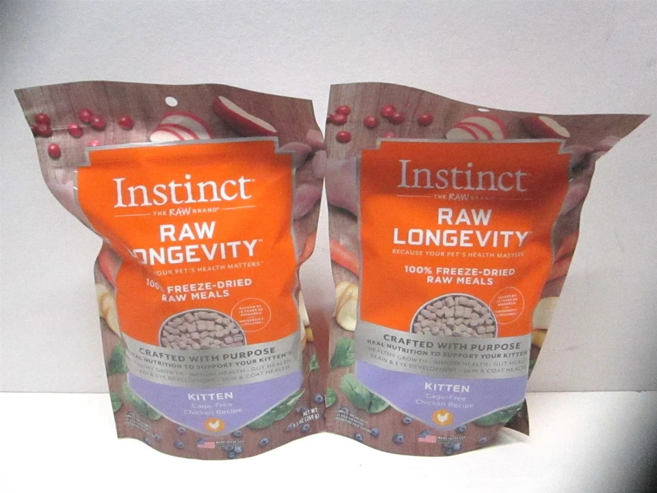 Instinct 9.5 盎司 生长寿冷冻干生食适用于小猫 05/2026 - 数量 2 — 第 1/4 张图片