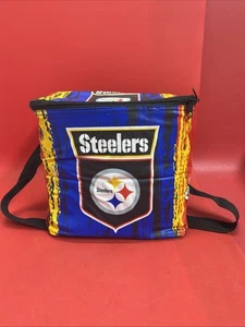 RARE Retro Pittsburgh Steelers Soft Cooler PVC Multicolor YTK Adjust. Strap - Picture 1 of 10