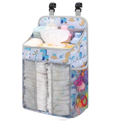 Hanging Baby Diaper Caddy Organizer – Crib, Changing Table & Nursery Storage Bag - Image 1 of 4