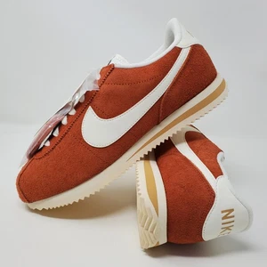 Nike Cortez SE Suede Dark Russet Flax Muslin Sail HF3142-200 Mens Size 9 - Picture 1 of 10