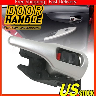 Inside Door Handle For Toyota Corolla Matrix 2009-2013 Light Black/Silver Left Foto 1 de 4