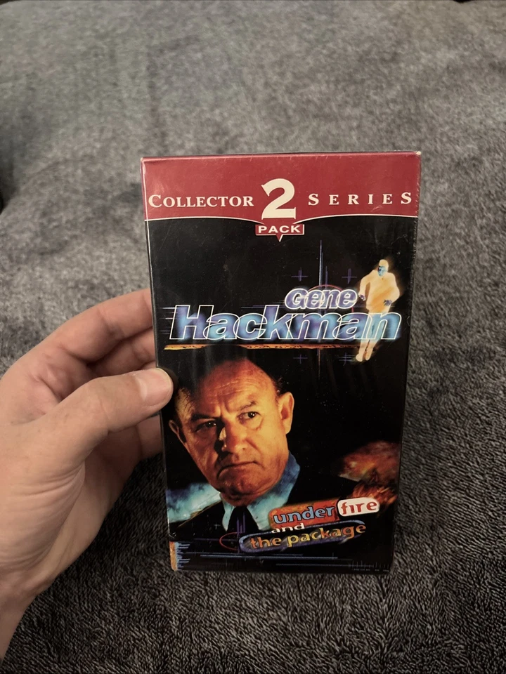 Collector Series 2 Pack Gene Hackman Under Fire The Package VHS Tape Movie 1996