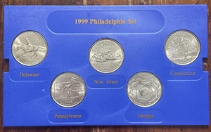 1999 P 50 STATE COMMEMORATIVE QUARTERS - 5 Coins - No Box & No Case - Picture 1 of 2