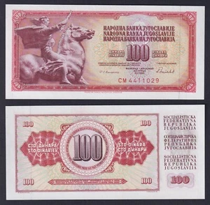 Banconota Jugoslavia 100 dinara 1986 P.-90c FDS/UNC - Imagen 1 de 1