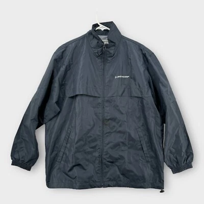 Chaqueta cortavientos Dunlop vintage neumáticos equipo de lluvia para hombre mediana negra anorak Foto 1 de 4