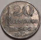 ONE CENT COINS: 1970 BRAZIL 20 Centavos Coin