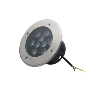 5 x 9W Round LED Inground Light Outdoor Underground Buried Lamp Warm White - Picture 1 of 8