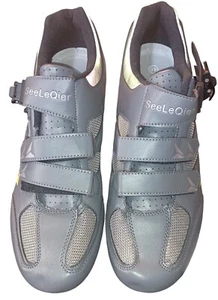 Zapatos de Ciclismo SeeLeQier Gris y Verde Talla 46 EE. UU. Talla 12 - Imagen 1 de 9