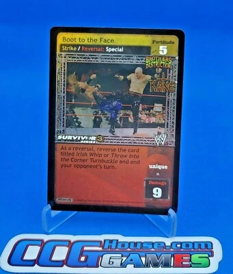 WWE Raw Deal CCG - Boot to the Face 242/643 V16 Holo Foil SS3 *CCGHouse* - Image 1 of 3