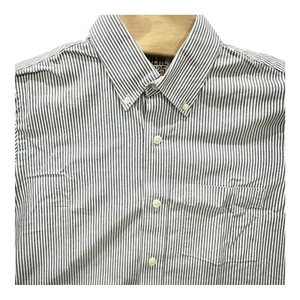 Camicia uomo Ruehl n. 925 con bottoni grande spilla blu a righe Y2K Normcore slim - Foto 1 di 8