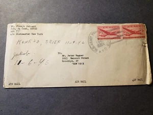 APO 757 FRANKFURT, GERMANY 1946 Army Cover S-4 USFET - Picture 1 of 2
