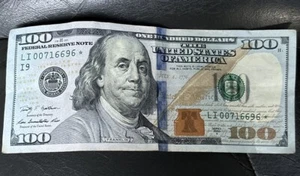 2009 A $100 Dollar Bill 007 Star Note - Picture 1 of 1