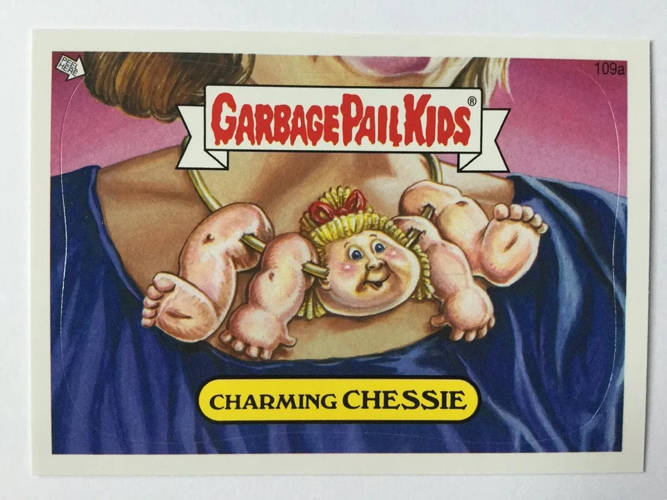 Garbage Pail Kids Brand New Series 2 Topps Sticker 109a Charming Chessie - Image 1 of 2