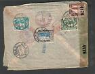 Peru Wwii Registered Censor Cover Lima To Libbey Owens Ford Toledo Oh Via Miami