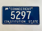 Plaque d'immatriculation Connecticut années 1990 numéro bas 4 chiffres bel état