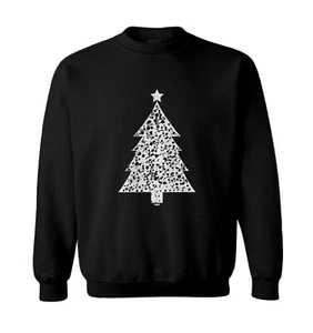 Big White Christmas Tree - Xmas Holiday Ornaments Toddler Crewneck Sweater - Picture 1 of 8