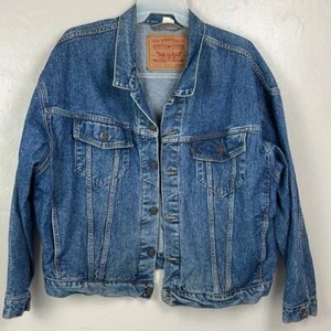 Vintage 1993 Levi's Denim Trucker Jeansjacke Herren XXL y2k Arbeit Outdoor - Bild 1 von 12
