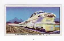 Kelloggs Cereal. Locomotives 1963: Lightweight aluminium train “Jet Rocket”, USA