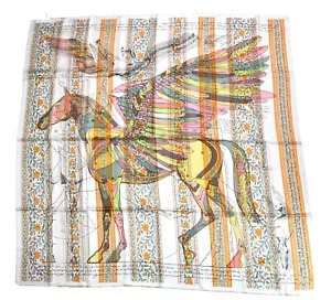 Hermes Shawl Le Pegase d'Hermes by Christian Renonciat 140 cm Silk scarf stole - Picture 1 of 14