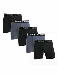 Puma Men's Performance Sport Luxe Boxer Briefs 5 pack Size L (36-38) - Picture 1 of 4