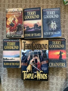 7 books by Terry Goodkind  from the Sword Of Truth series - Picture 1 of 2