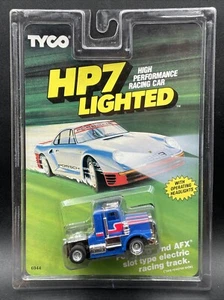 1990 Tyco HP7 LIGHTED BLUE PETERBILT TRACTOR 6944 HO free ship AFX Slot Track - Picture 1 of 3