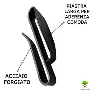 PORTARONCOLA RINALDI 149 IN ACCIAIO FORGIATO MODELLO SUPERIORE CON PIASTRA LARGA - Imagen 1 de 3