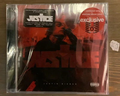 🌍 Justin Bieber Justice,Exclusive 1 Additional Song,Scratched Case 🆕 - Imagem 1 de 3