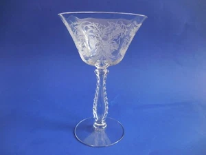 FOSTORIA HEATHER TALL CHAMPAGNE SHERBET GLASS MINT CONDITION 6 INCHES TALL - Picture 1 of 5