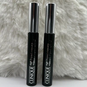 Lot 2X Clinique High Impact Mascara - 01 Black - 0.28oz Full Size NWOB FreeShip - Picture 1 of 6