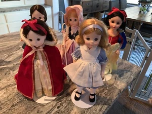 Madam Alexander 14" Doll Snow White X 2 Alice In wonderland Bo Peep Lot Of 5 - Picture 1 of 6