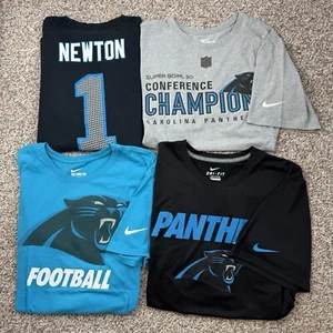 Nike Carolina Panthers Lot of 4 T-shirts ALL SIZE XL Cam Newton Jersey NFL Men’s - Picture 1 of 24