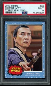 2019 Topps Star Wars Living Set #46 Chirrut Imwe PSA 9 Mint Card 45916279 - Picture 1 of 2