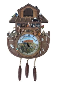 Judy Collins Noahs Ark Cuckoo Clock Limited Edition Bradford Exchange RARE #0271 - Picture 1 of 17