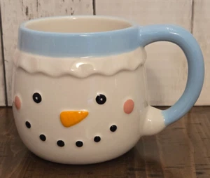 2024 Target Bullseye Ceramic Snowman Mug Christmas White Elephant NEW - Picture 1 of 4