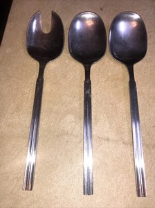 Tenedor 2 cucharas MCM Carl Mertens CMS de acero inoxidable moderno vintage de 3 piezas - Imagen 1 de 5