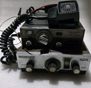 2 CB Radios With 2 Mics Realistic TRC-24C/Pace 2300 Lot Not Working - Picture 1 of 12