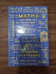 Teaching Textbooks Math 6 CD-ROM 4Disc Set Homeschool Curriculum Problems Etc - Picture 1 of 1