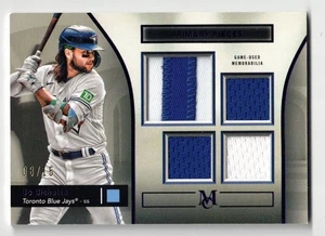 2024 TOPPS MUSEUM COLLECTION #SPPQ-BB BO BICHETTE PRIMARY PIECES QUAD RELICS /15 - Bild 1 von 2
